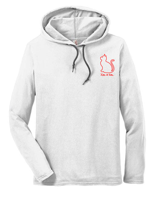 BEACH PATROL KITTIE, ADULT HOODIE TEE (PRINTED TO ORDER)