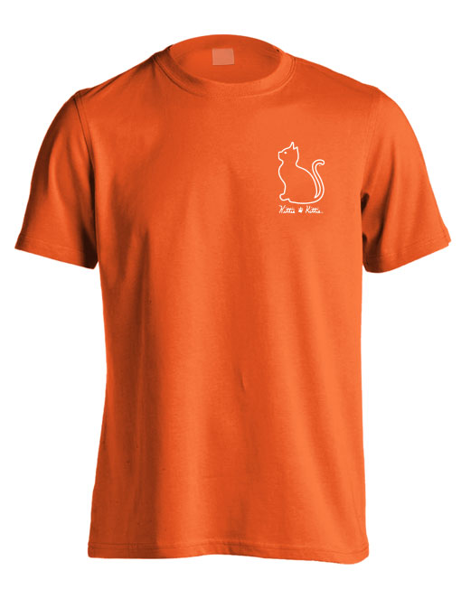 BASEBALL KITTIE, ORANGE AND BLACK (PRINTED TO ORDER)