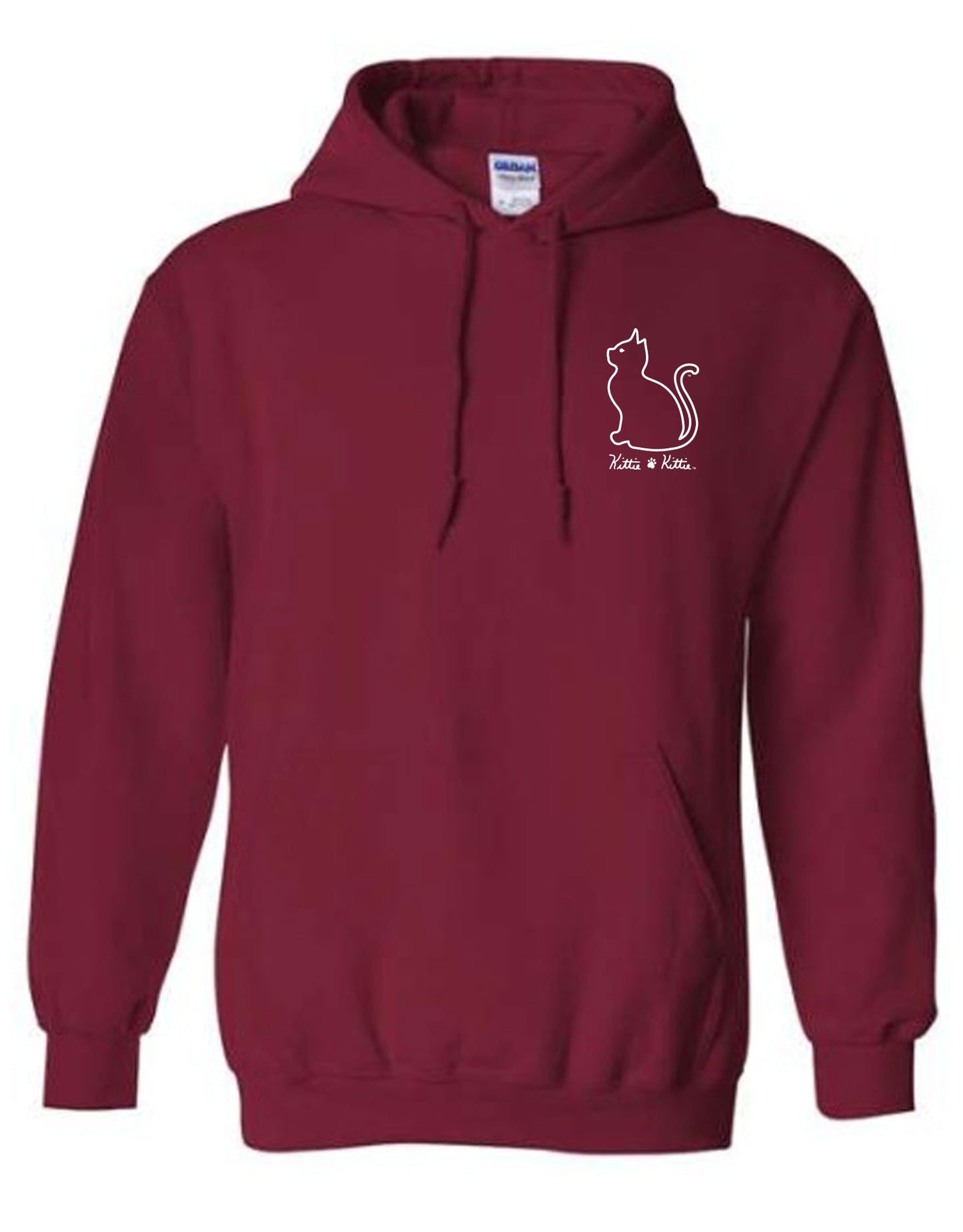 CARDINAL PATTERN KITTIE, ADULT HOODIE