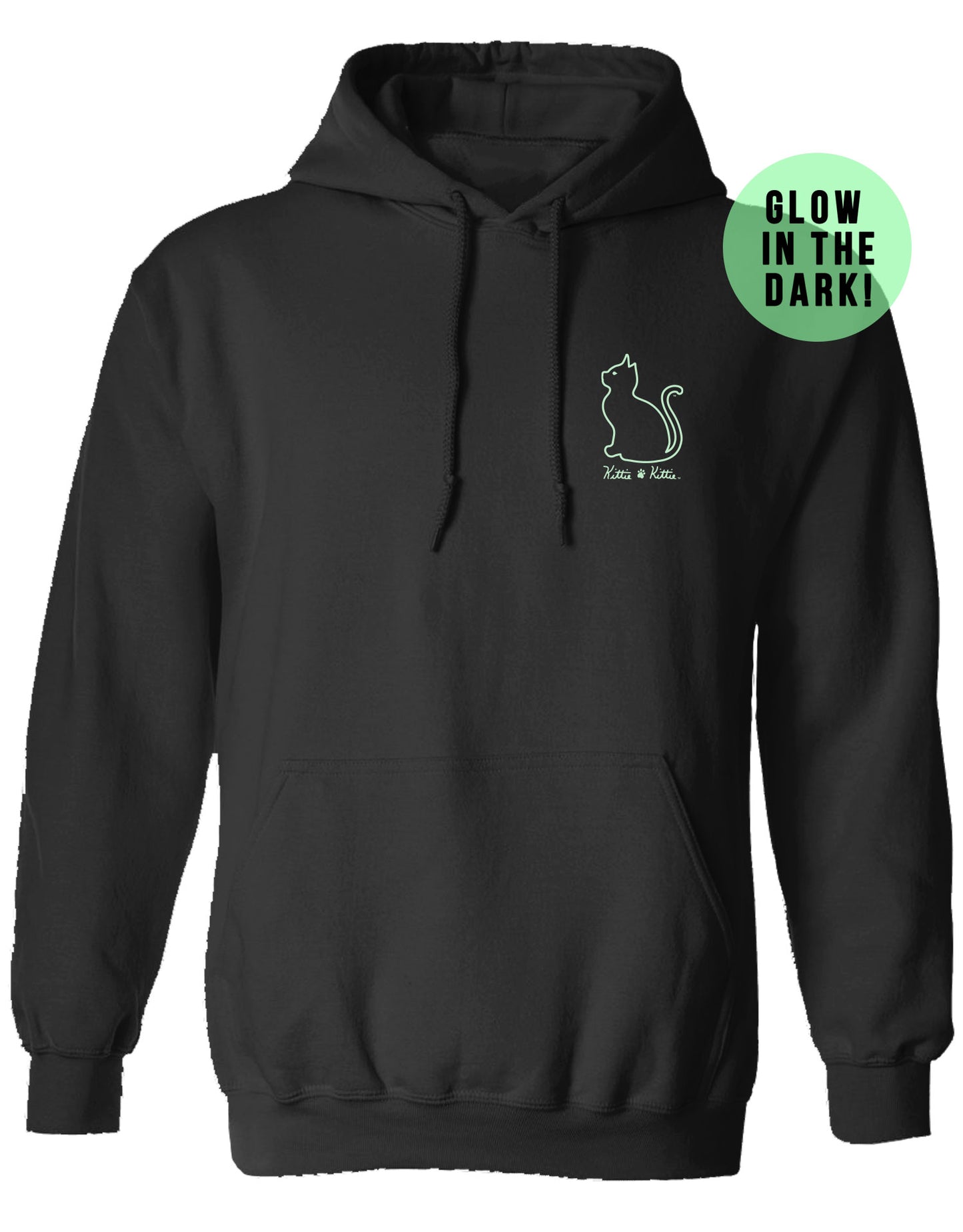 DANCING SKELETONS KITTIE, ADULT HOODIE