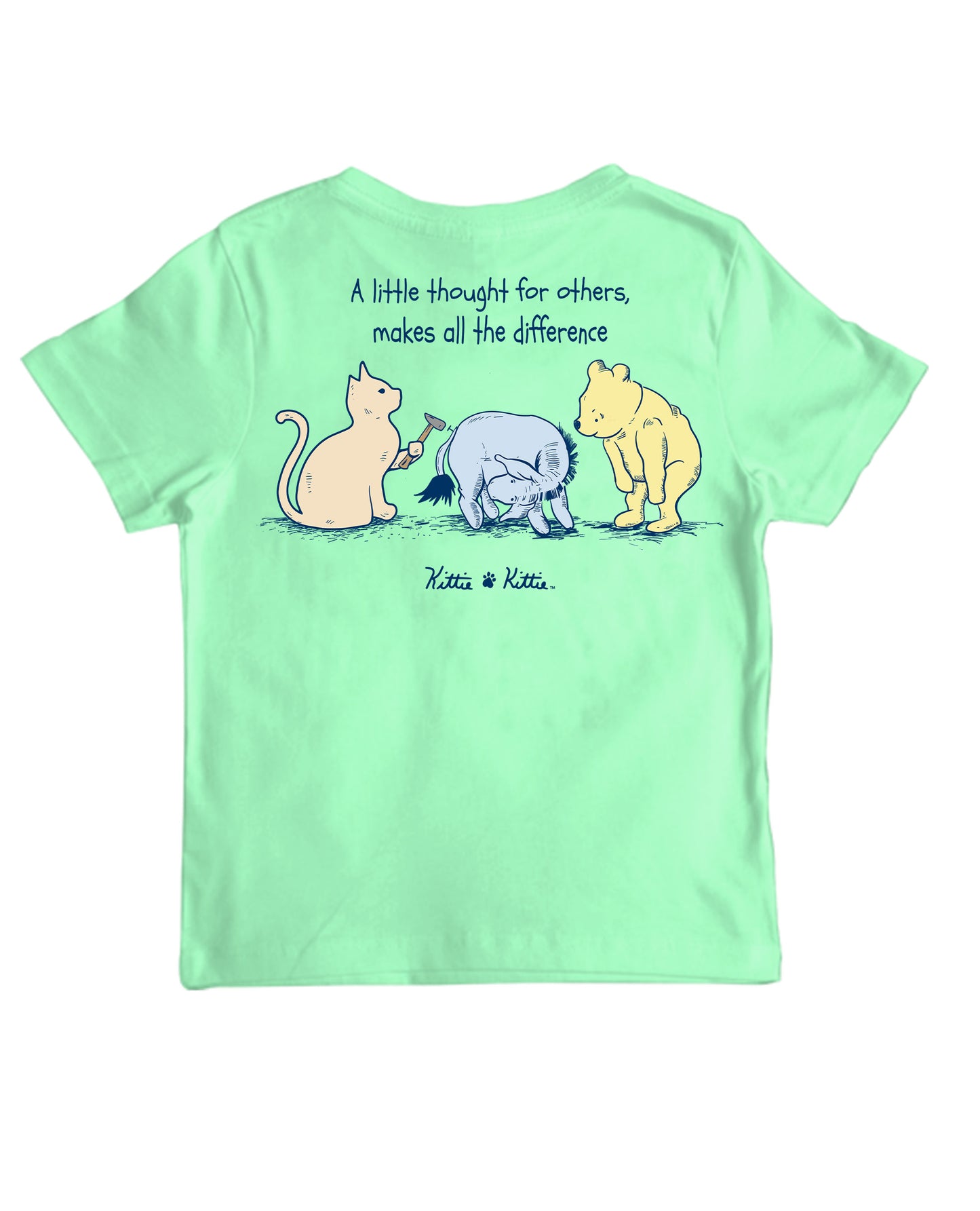E AND FRIENDS KITTIE, YOUTH SS (PRINTED TO ORDER)