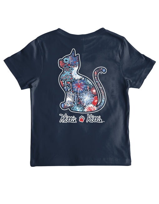 FIREWORKS KITTIE, YOUTH SS (PRINTED TO ORDER)