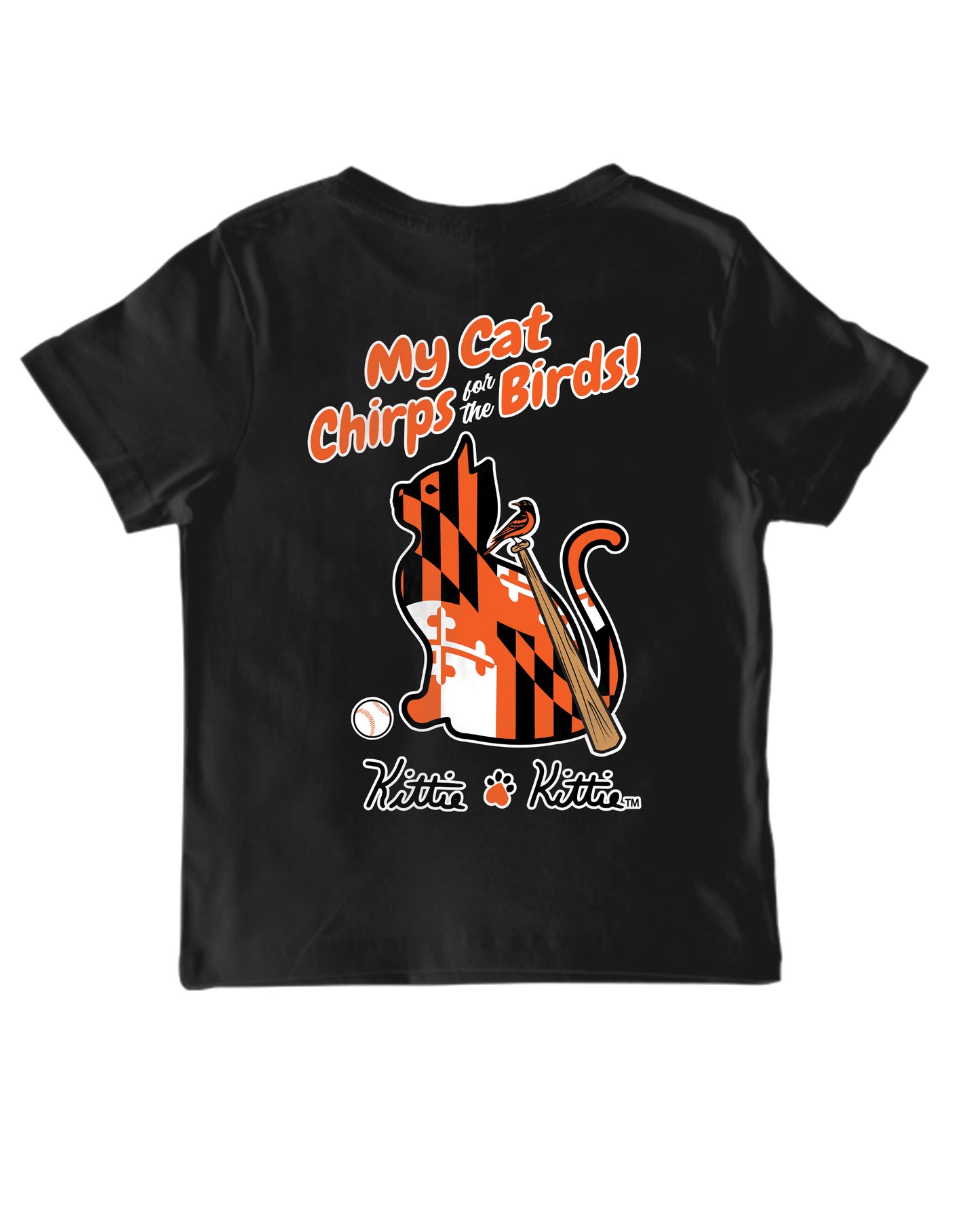 MY CAT CHIRPS FOR THE BIRDS, YOUTH SS (PRINTED TO ORDER)
