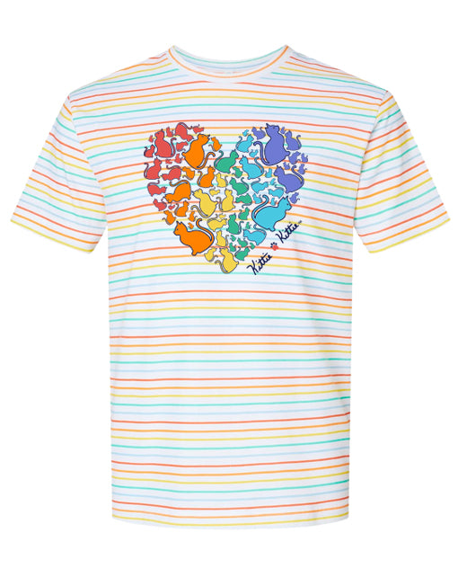 RAINBOW KITTIE HEART