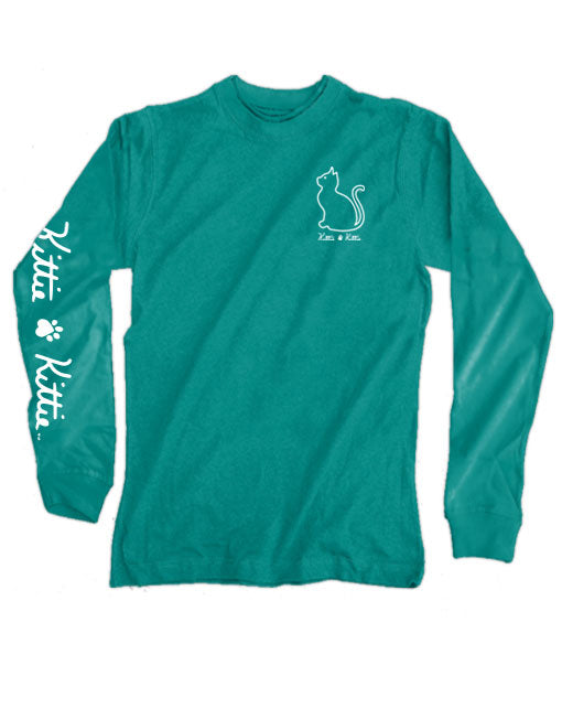 CAT MOM PATTERN KITTIE, ADULT LS