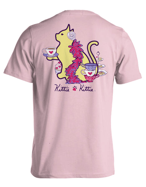 TEA PARTY KITTIE (PRINTED TO ORDER)