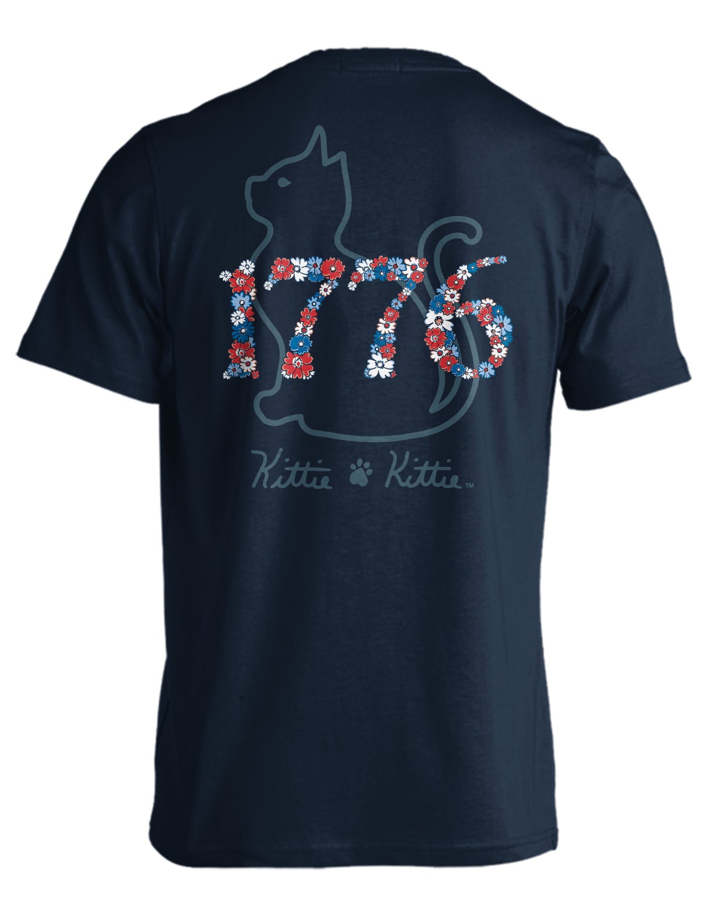 KITTIE KITTIE 1776 FLOWERS KITTIE NAVY BLUE