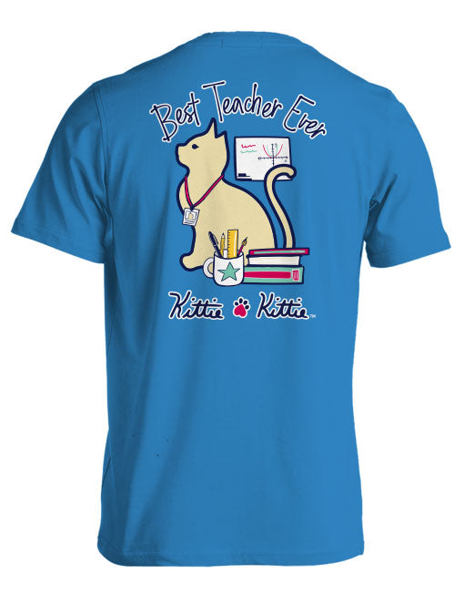 BEST TEACHER EVER KITTIE (PRINTED TO ORDER)