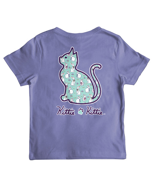 BUNNY PATTERN KITTIE, YOUTH SS (PRINTED TO ORDER)