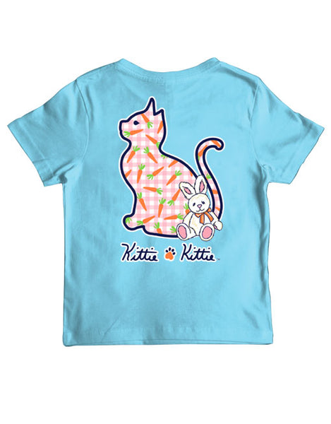 CARROT PATTERN KITTIE, YOUTH SS (PRINTED TO ORDER)