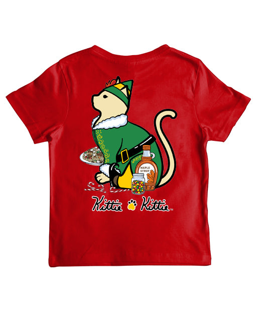 CHRISTMAS ELF KITTIE, YOUTH SS (PRINTED TO ORDER)