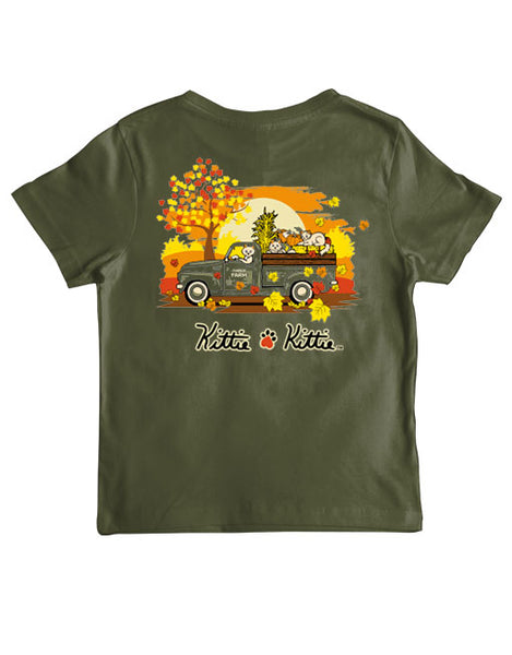 FALL TRUCK KITTIES, YOUTH SS (PRINTED TO ORDER)