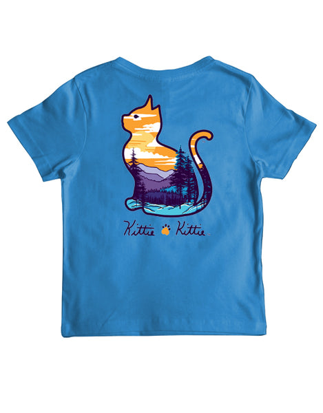 FOREST SUNSET KITTIE, YOUTH SS (PRINTED TO ORDER)