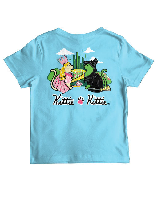 GOOD WITCH AND BAD WITCH KITTIES, YOUTH SS (PRINTED TO ORDER)