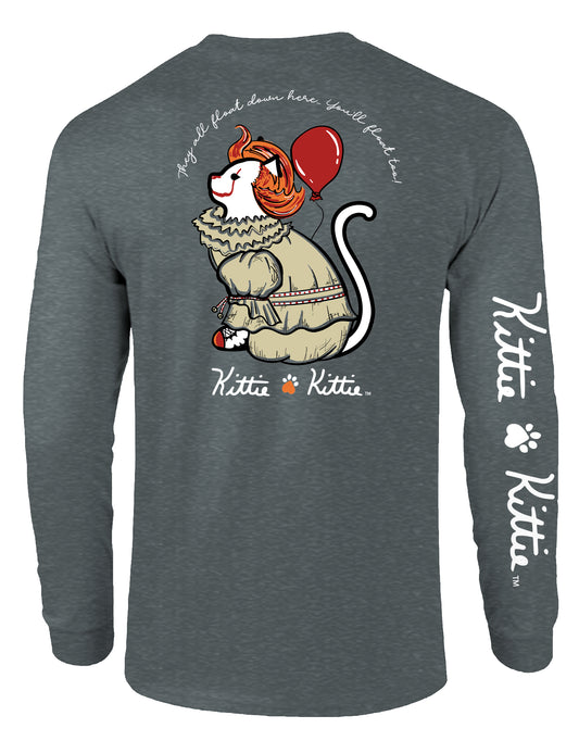 HALLOWEEN CLOWN KITTIE, ADULT LS