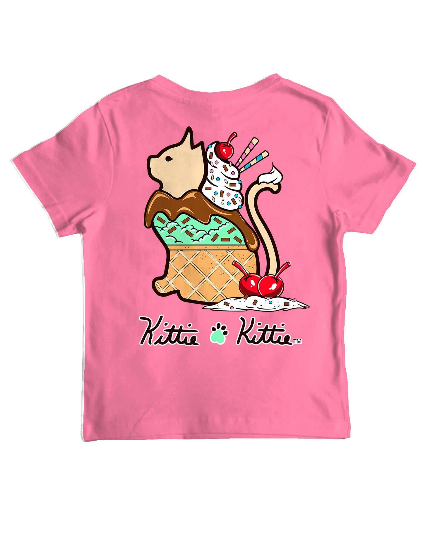 KITTIE KITTIE ICE CREAM SUNDAE KITTIE, YOUTH SS AZALEA