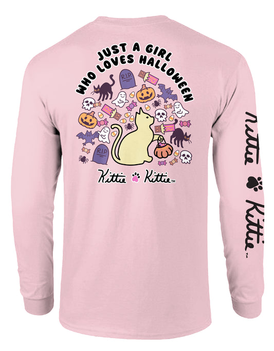 JUST A GIRL (HALLOWEEN) KITTIE, ADULT LS