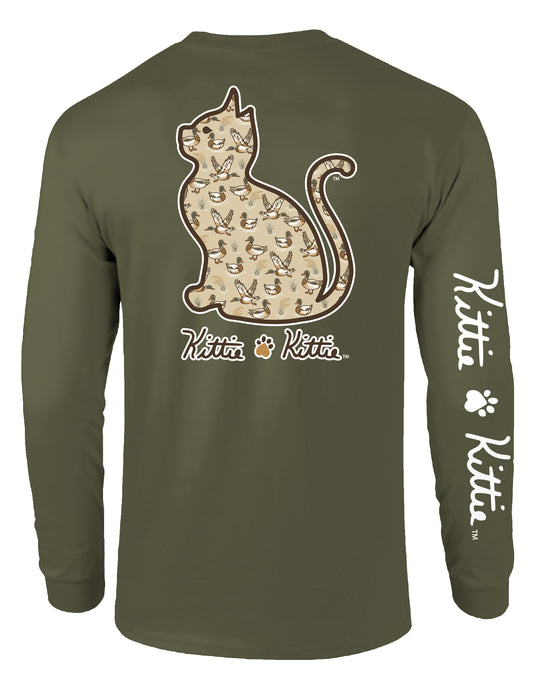 MALLARD PATTERN KITTIE, ADULT LS