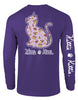 MARDI GRAS PATTERN KITTIE, ADULT LS (PRINTED TO ORDER)