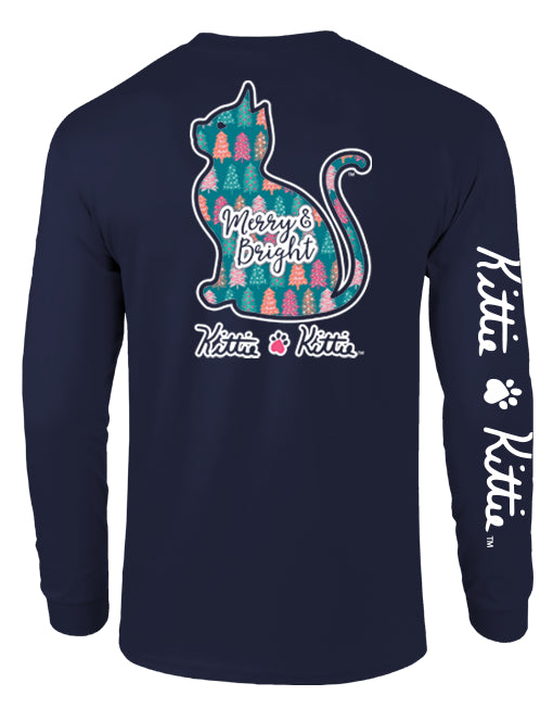 MERRY AND BRIGHT KITTIE, ADULT LS