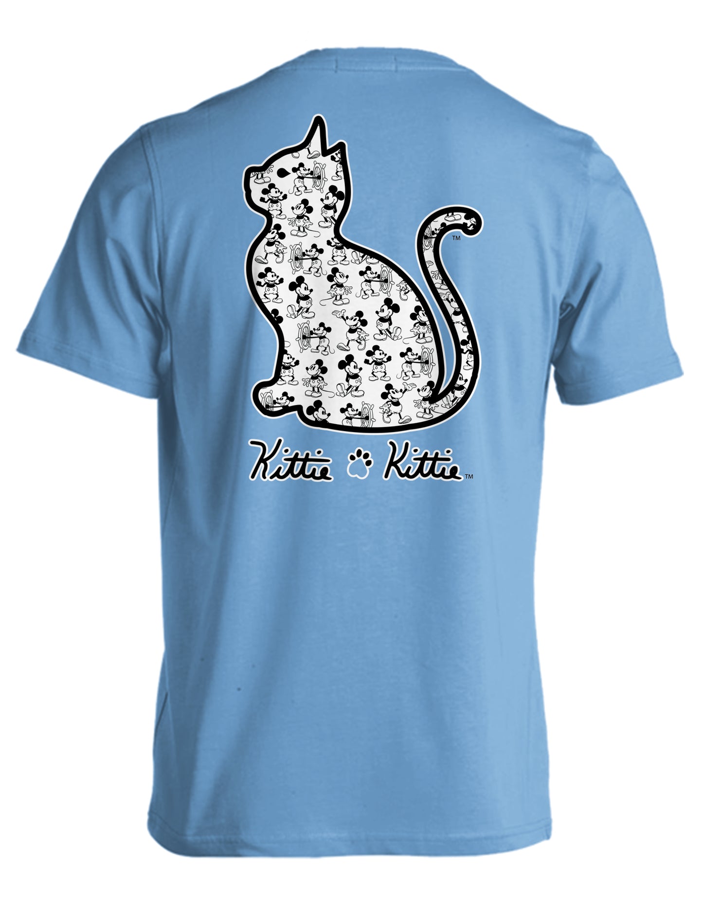 KITTIE KITTIE MOUSE PATTERN KITTIE CAROLINA BLUE