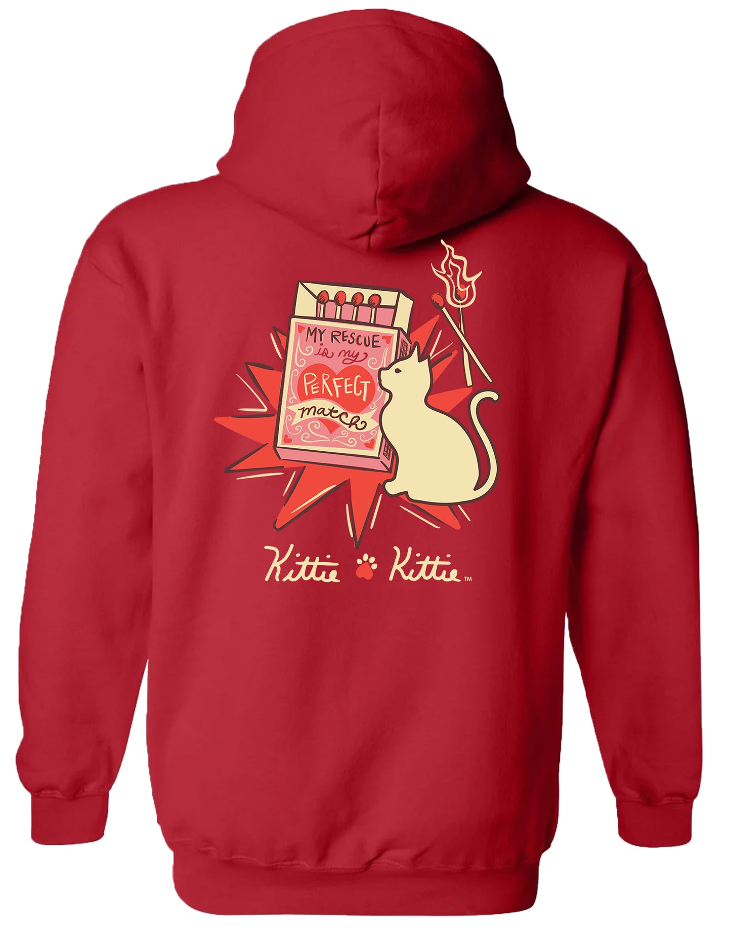 PERFECT MATCH KITTIE, ADULT HOODIE