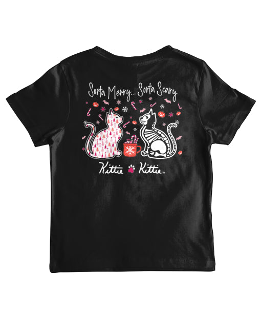 SORTA MERRY, SORTA SCARY KITTIES, YOUTH SS (PRINTED TO ORDER)