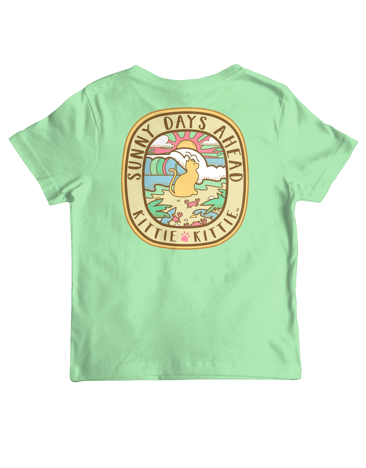 KITTIE KITTIE SUNNY DAYS KITTIE, YOUTH SS MINT GREEN