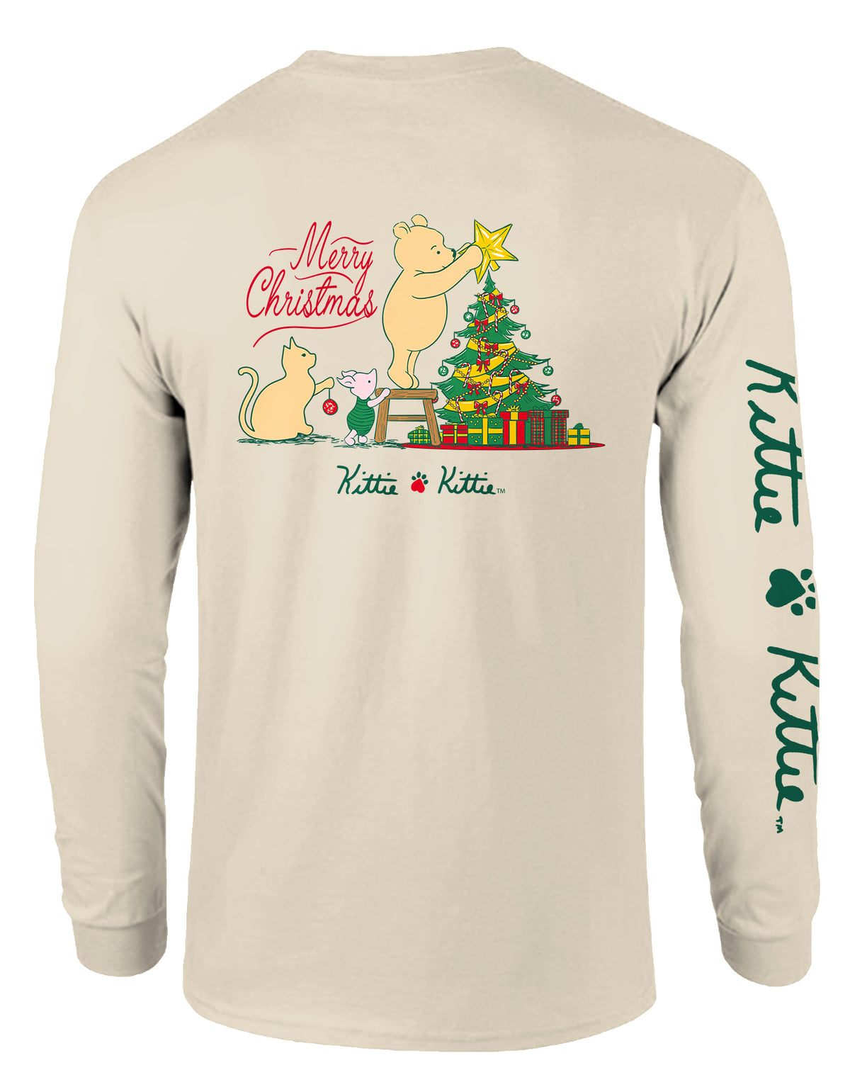 KITTIE KITTIE WINNIE CHRISTMAS KITTIE, ADULT LS NATURAL
