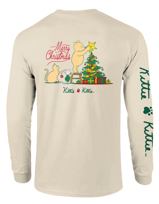 KITTIE KITTIE WINNIE CHRISTMAS KITTIE, ADULT LS NATURAL