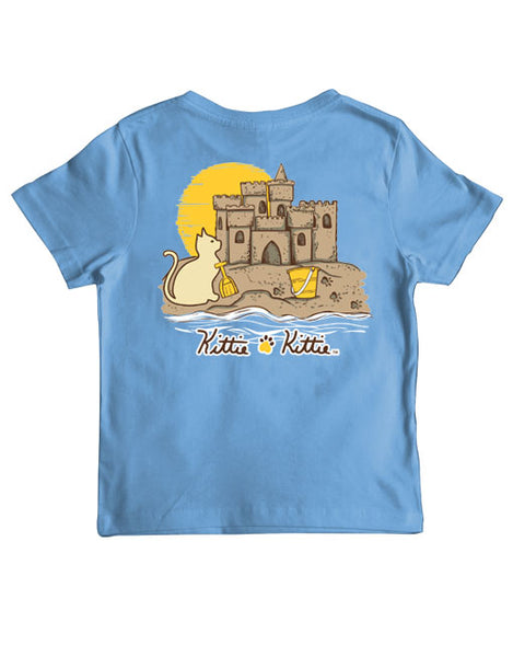 SANDCASTLE KITTIE, YOUTH SS (PRINTED TO ORDER)
