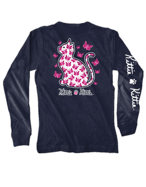 BUTTERFLY RIBBONS KITTIE, ADULT LS
