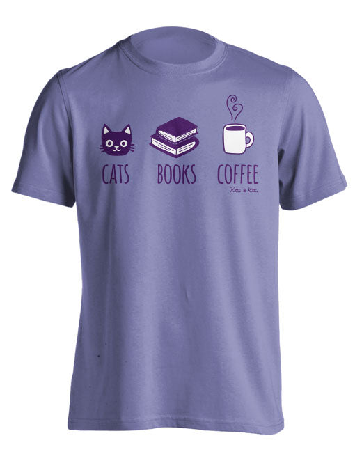 CATS BOOKS COFFEE (PRINTED TO ORDER)